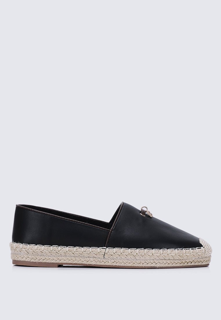 Roberta Comfy Espadrilles In BlackShoes - myballerine