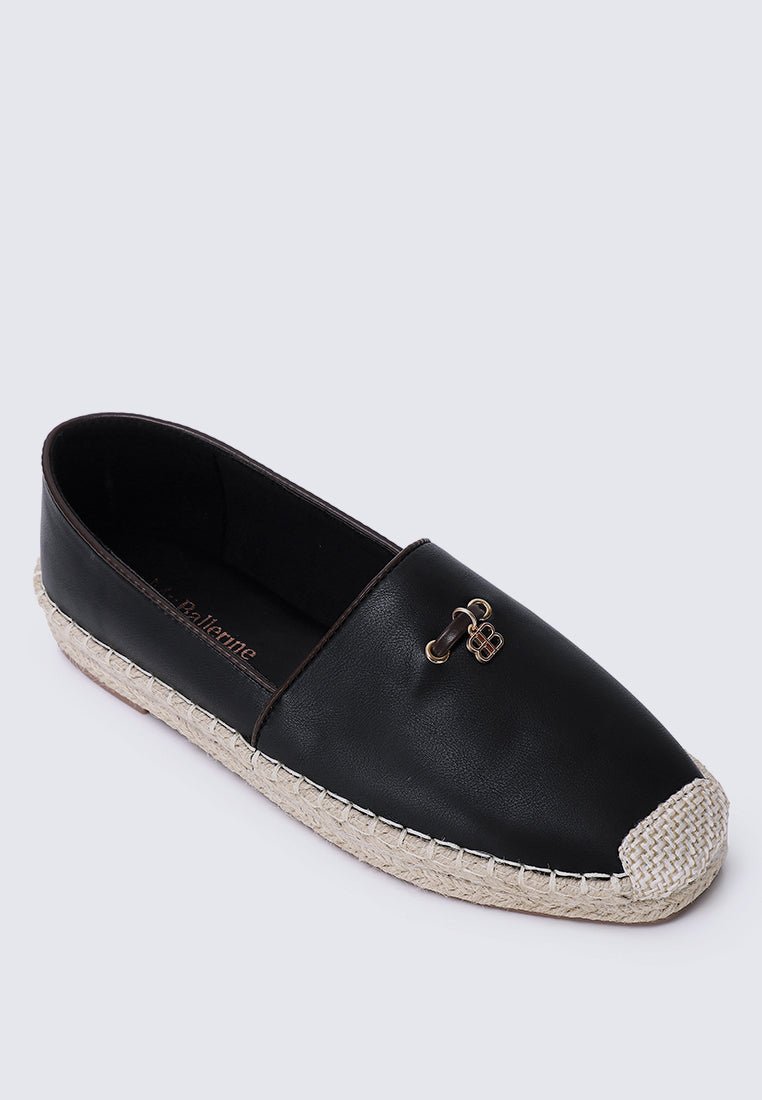 Roberta Comfy Espadrilles In BlackShoes - myballerine