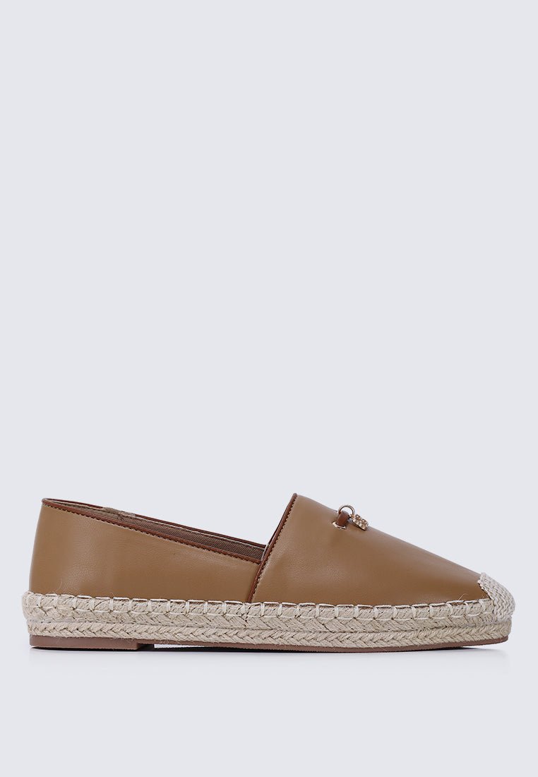 Roberta Comfy Espadrilles In BrownShoes - myballerine