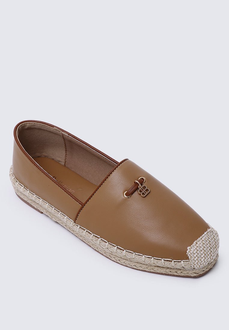Roberta Comfy Espadrilles In BrownShoes - myballerine