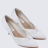 Rosaline Comfy Pumps In Off White - myballerine