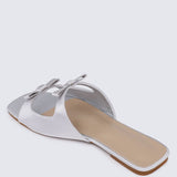 Samantha Comfy Sandals In SilverShoes - myballerine