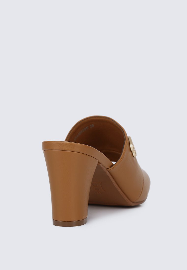 Sara Comfy Heels In BrownShoes - myballerine