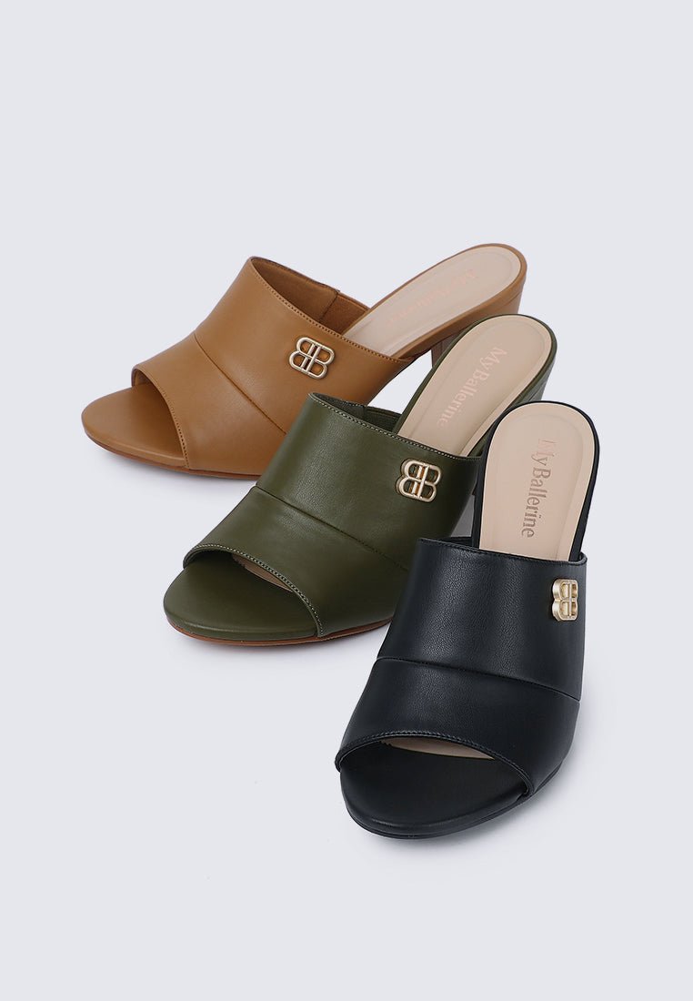 Sara Comfy Heels In BrownShoes - myballerine