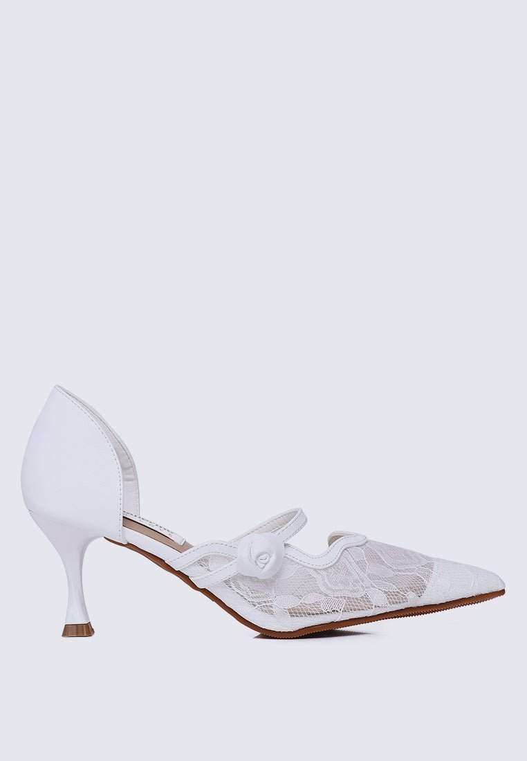 Timeless Blossoms Comfy Pumps In IvoryShoes - myballerine