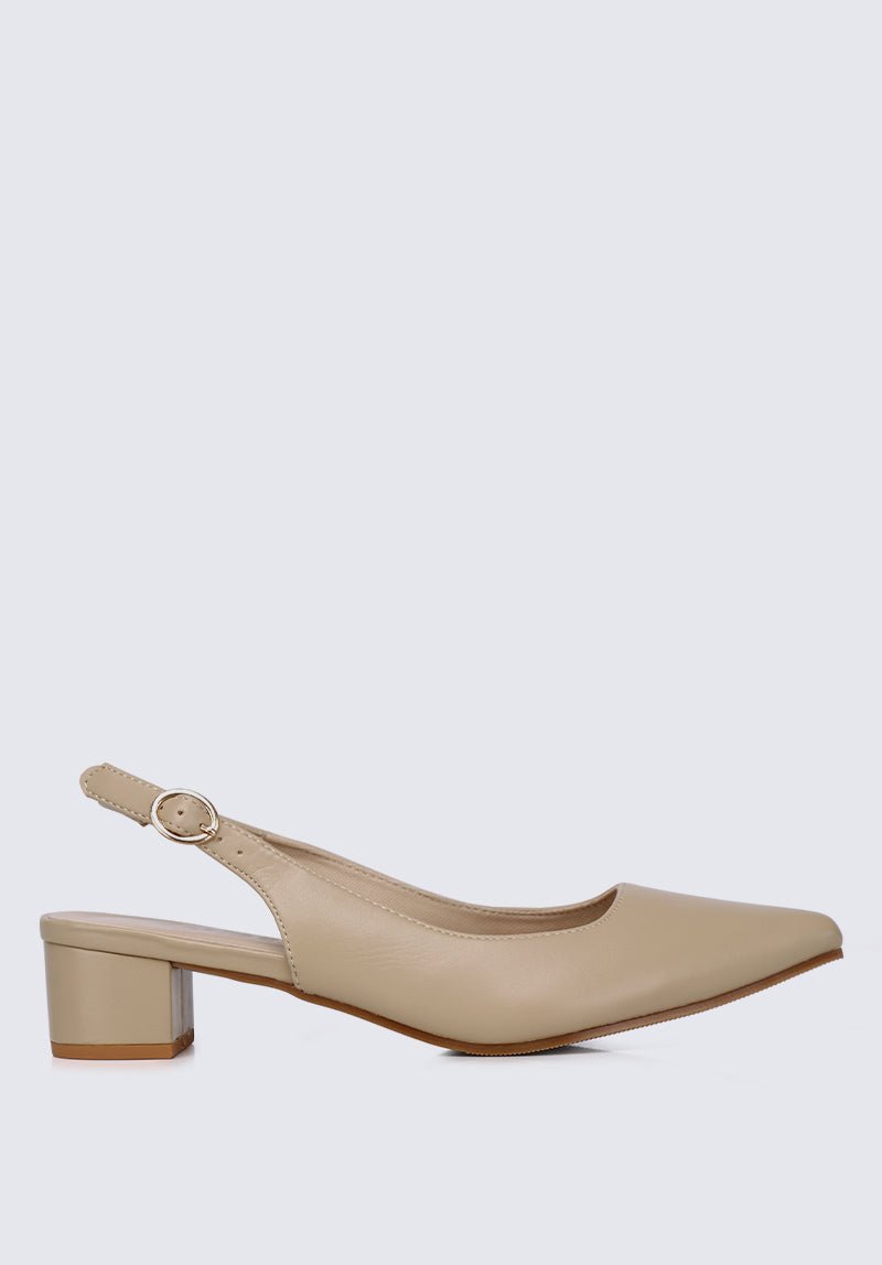 Valerie Comfy Heels In NudeShoes - myballerine