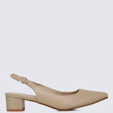 Valerie Comfy Heels In NudeShoes - myballerine