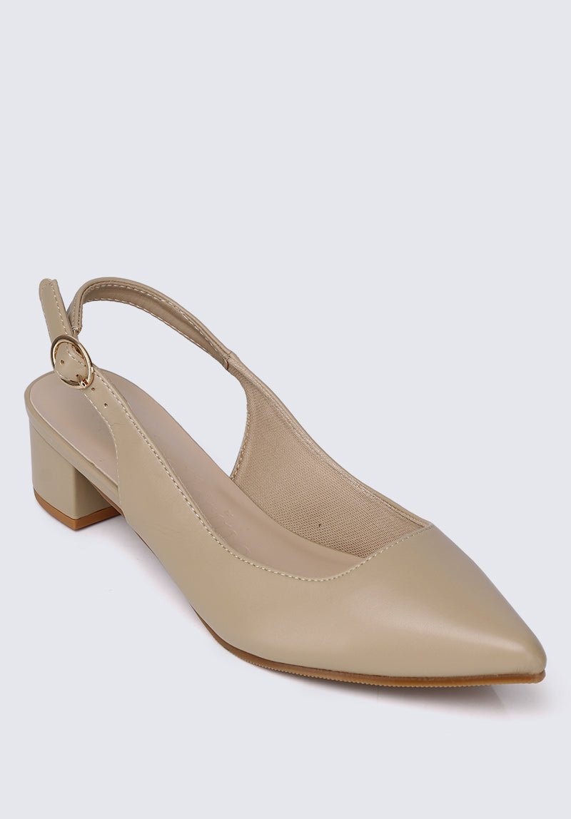 Valerie Comfy Heels In NudeShoes - myballerine