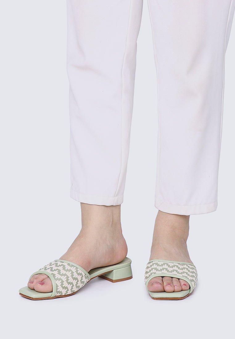 Vee Comfy Sandals In Sage GreenShoes - myballerine