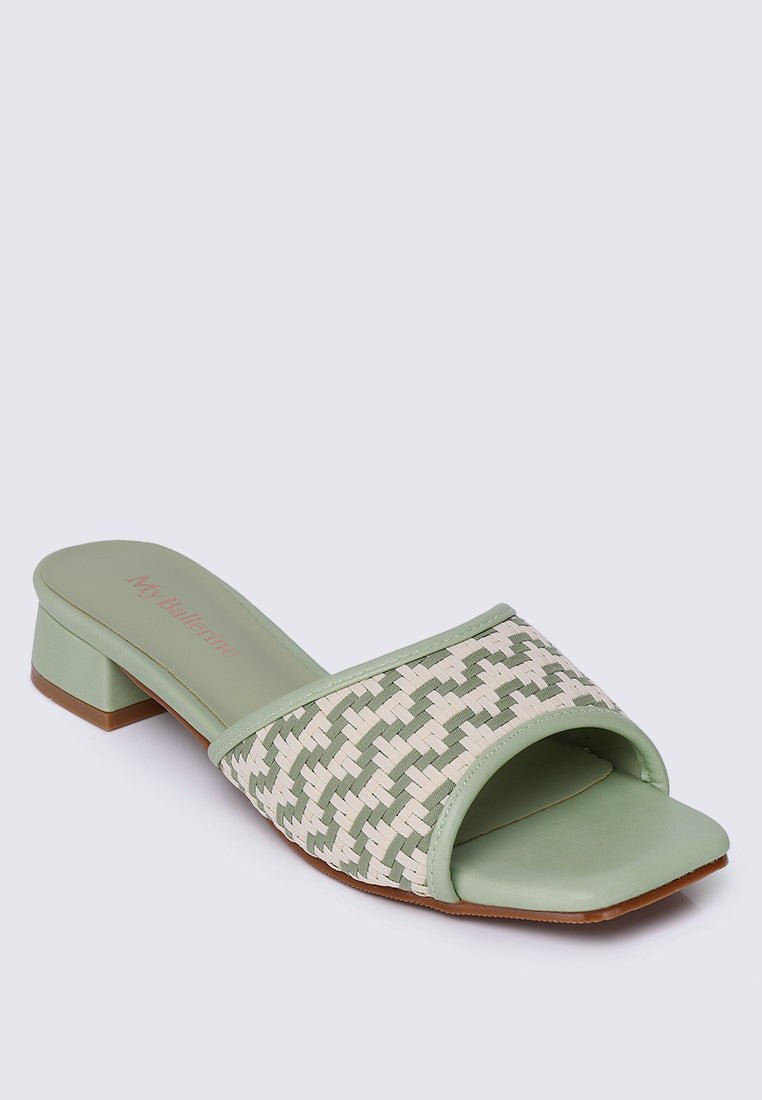Vee Comfy Sandals In Sage GreenShoes - myballerine