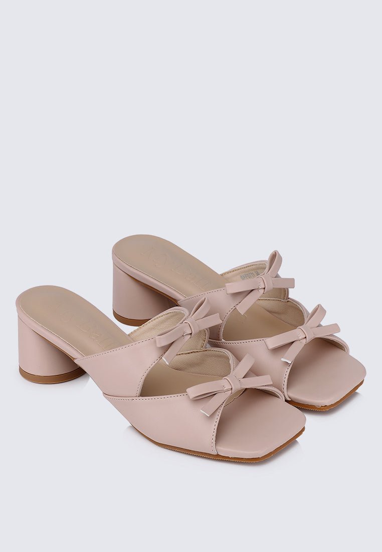 Venus Comfy Heels In NudeShoes - myballerine