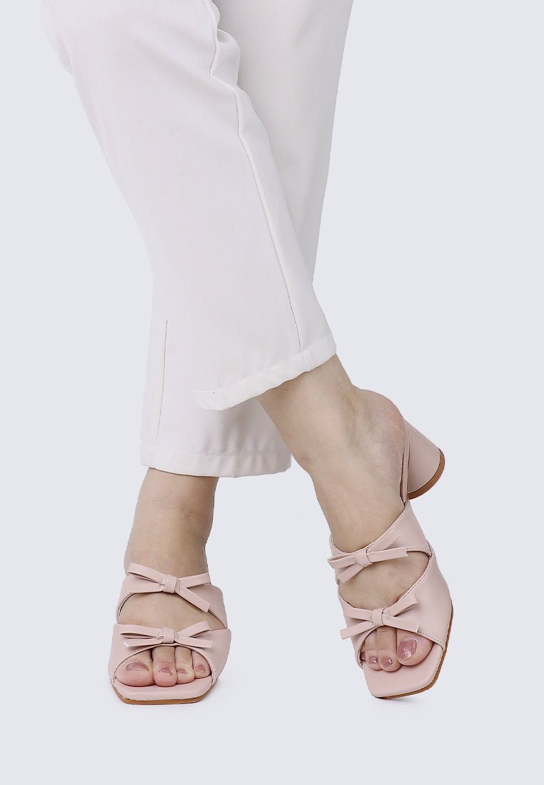 Venus Comfy Heels In NudeShoes - myballerine