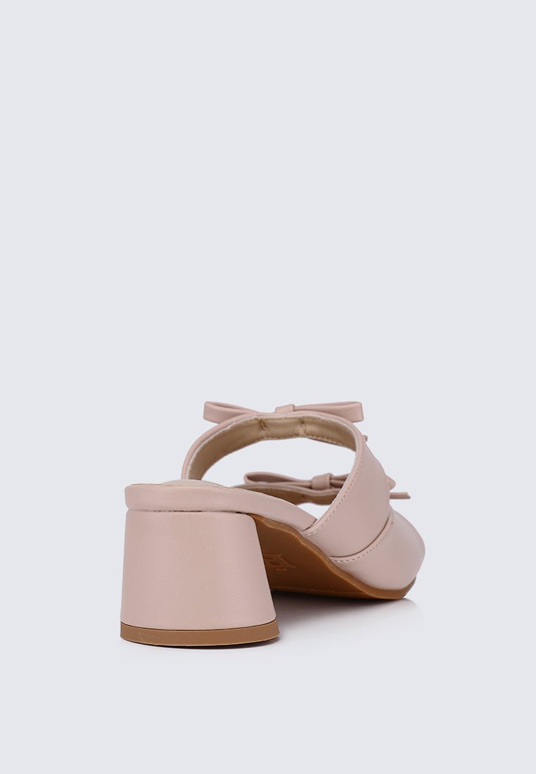 Venus Comfy Heels In NudeShoes - myballerine