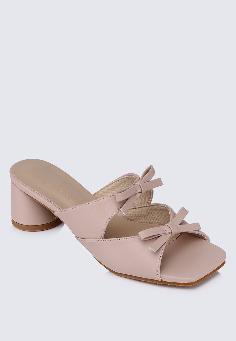 Venus Comfy Heels In NudeShoes - myballerine