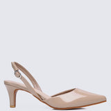 Vicky Comfy Heels In AlmondShoes - myballerine