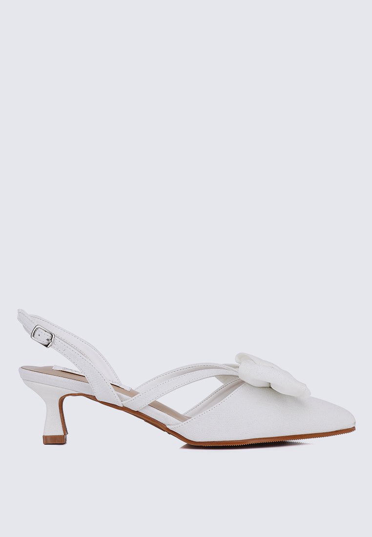 Viola Comfy Heels In IvoryShoes - myballerine