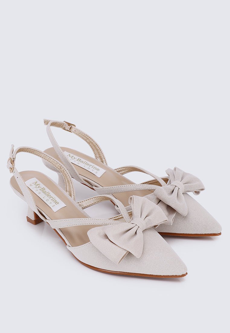 Viola Comfy Heels In NudeShoes - myballerine