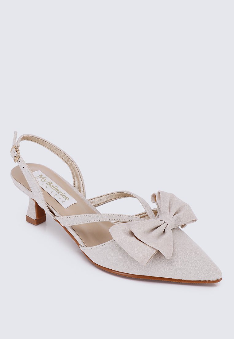Viola Comfy Heels In NudeShoes - myballerine