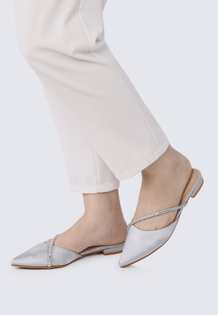 Vion Comfy Ballerina In SilverShoes - myballerine