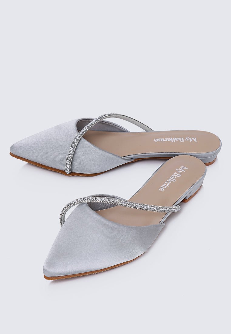 Vion Comfy Ballerina In SilverShoes - myballerine