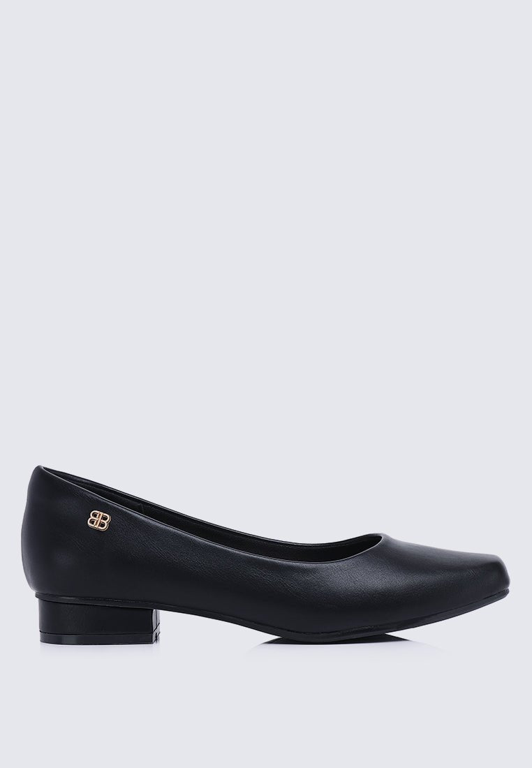Vyan Comfy Pumps In BlackShoes - myballerine