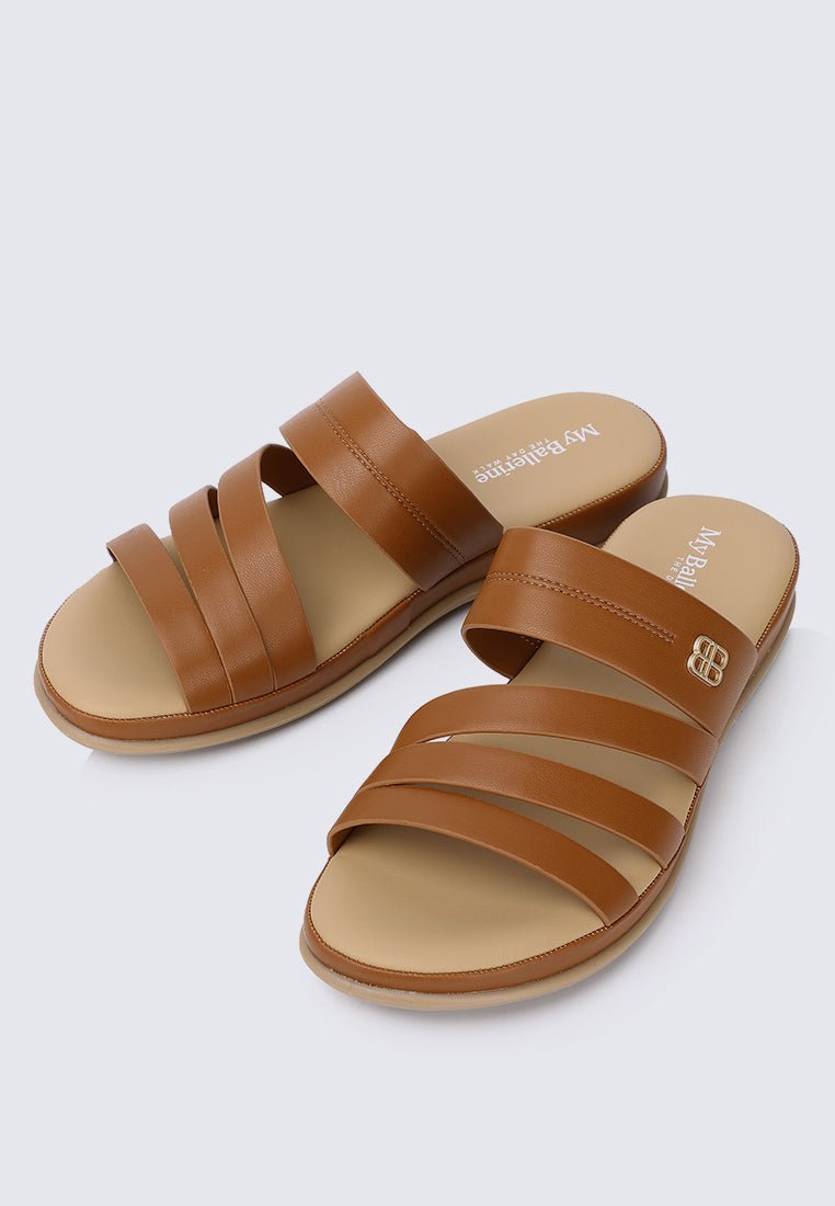 Walk Lite Comfy Sandals In BrownShoes - myballerine