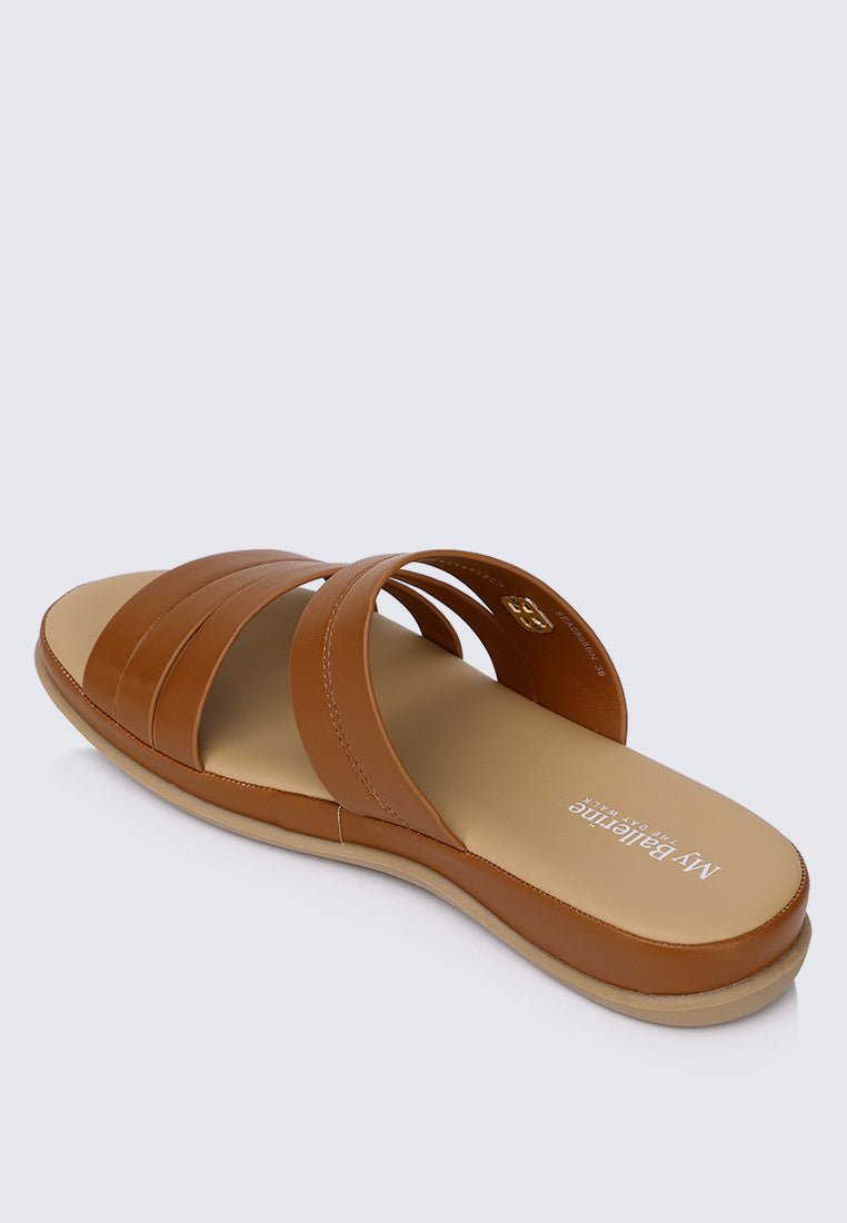 Walk Lite Comfy Sandals In BrownShoes - myballerine