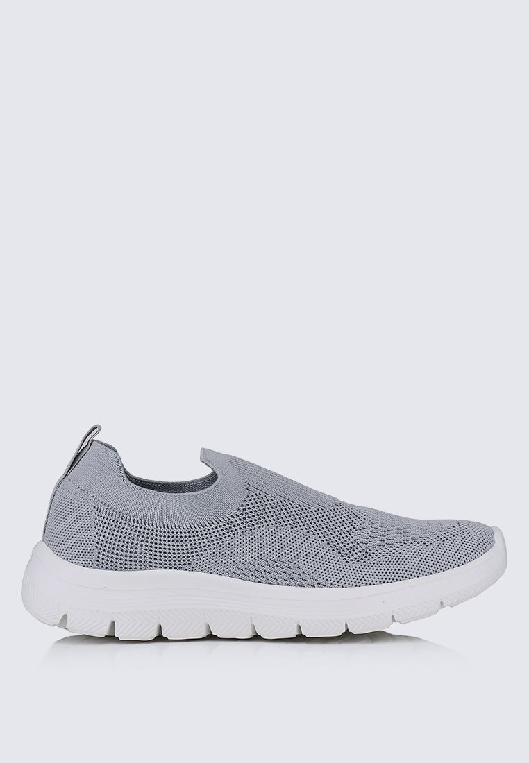 WalkEase Comfy Sneakers In GreyShoes - myballerine