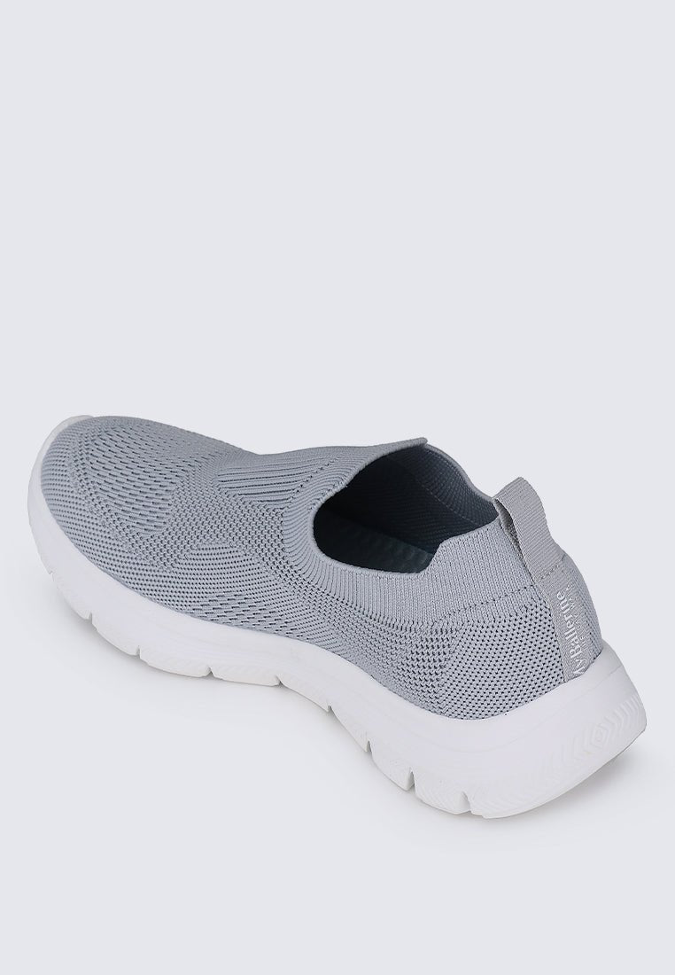 WalkEase Comfy Sneakers In GreyShoes - myballerine