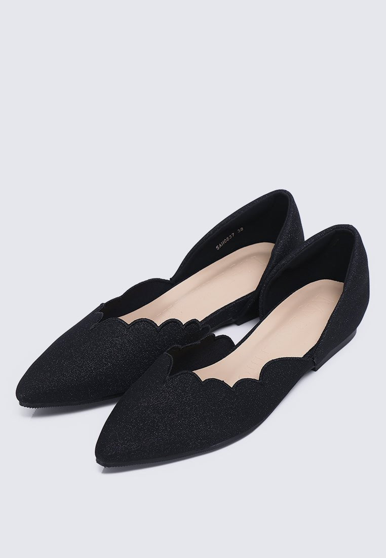 Wanisha Comfy Ballerina In BlackShoes - myballerine