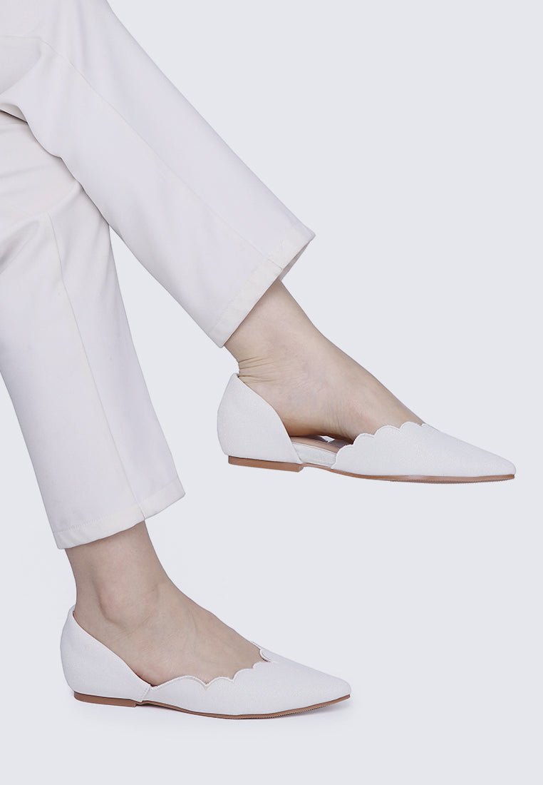 Wanisha Comfy Ballerina In IvoryShoes - myballerine