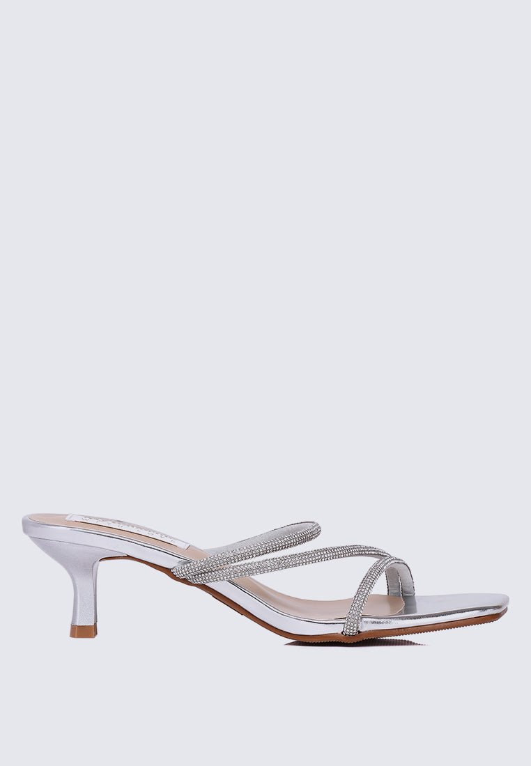Zizura Comfy Heels In SilverShoes - myballerine