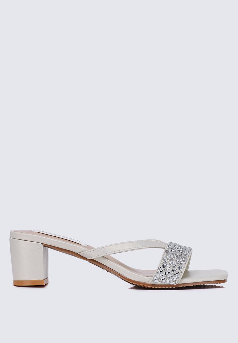 Zofi Comfy Heels In PearlShoes - myballerine