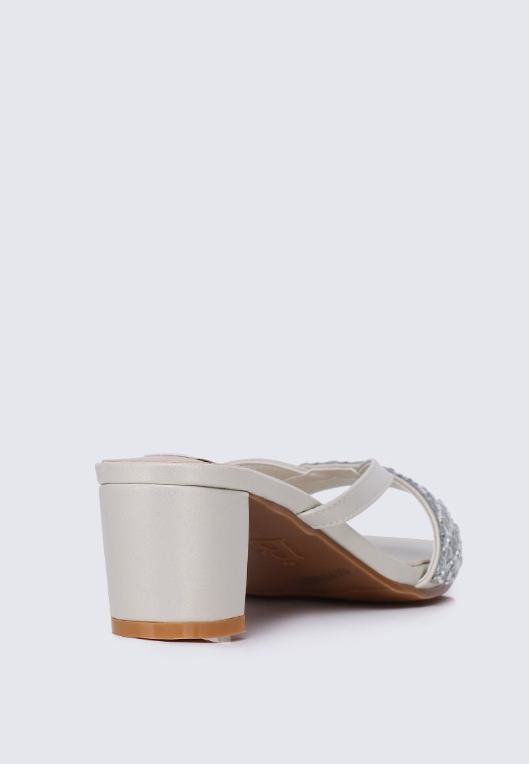 Zofi Comfy Heels In PearlShoes - myballerine