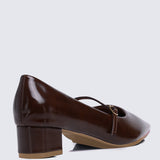 Catherine Ultra WideFit Comfy Heels In Espresso