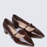 Catherine Ultra WideFit Comfy Heels In Espresso