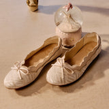 Beatrix Comfy Ballerina In Beige
