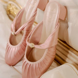 Loue Comfy Heels In Pink