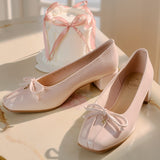 Estelle Comfy Heels In Pink