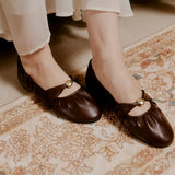 Rowena Comfy Ballerina In Espresso
