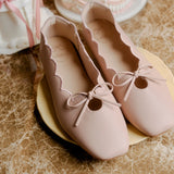 Clarimond Comfy Ballerina In Nude Pink