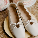 Clarimond Comfy Ballerina In Beige