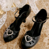 Lovella Comfy Heels In Black