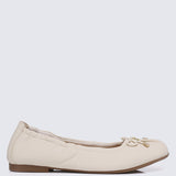Stella Comfy Ballerina In Beige