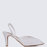 Alora Comfy Heels In White