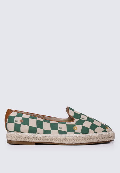Patchworks for Me Comfy Espadrilles In Green
