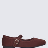 Faye FlexFit Comfy Ballerina In Espresso