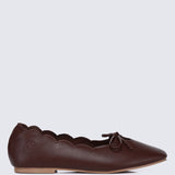 Clarimond Comfy Ballerina In Espresso