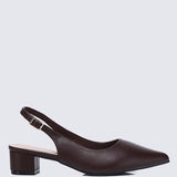 Valerie Comfy Heels In Espresso