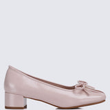 Estelle Comfy Heels In Pink